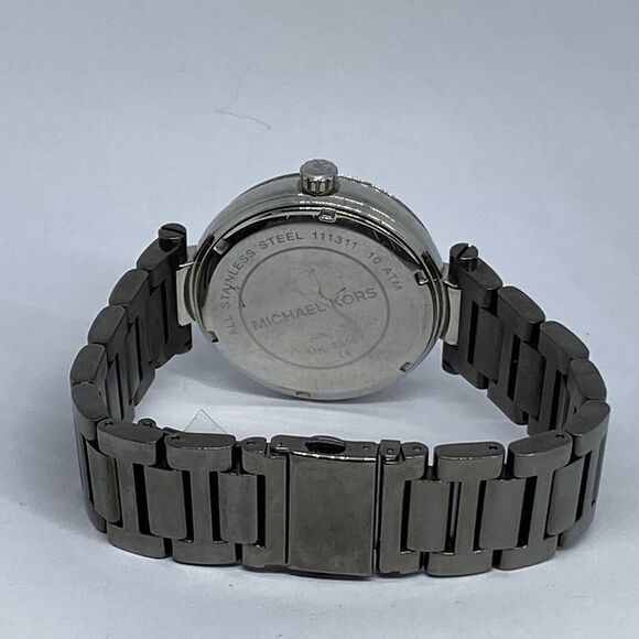 Michael Kors MK5866 Women Silver Stainless Steel Analog Dial Quartz Watch BQ609 - Picture 10 of 12